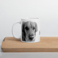Emily Black & White Glossy Mug