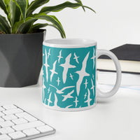 Muttonbird mug aqua