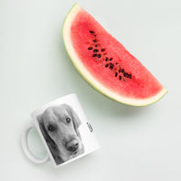 Emily Black & White Glossy Mug