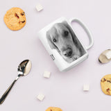 Emily Black & White Glossy Mug
