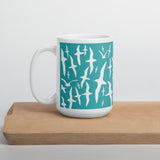 Muttonbird mug aqua