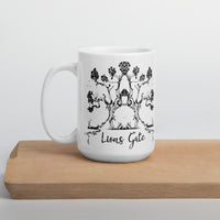 Lions Gate White glossy mug