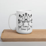 Lions Gate White glossy mug
