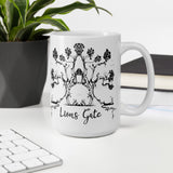 Lions Gate White glossy mug